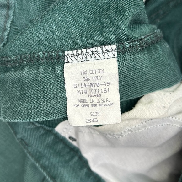 Vintage 70s 80s Sheplers Forest Green Jeans Men’s 36 Fits 34 Cowboy Boot Cut - Picture 7 of 7